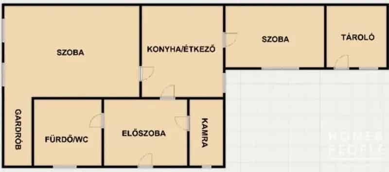 Eladó családi ház Újszentivánon 68m2 2 szoba