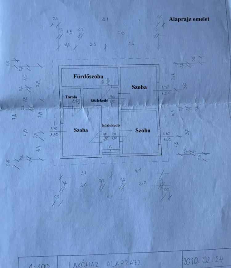 5 szobás családi ház Tiszadobon eladó - CSOK alkalmas