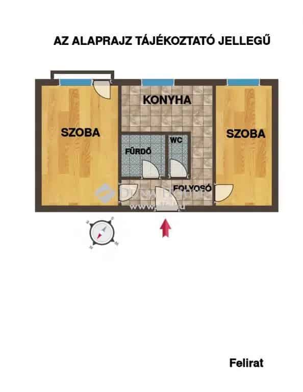 2 szobás lakás kiadó azonnal költözhető kiváló helyen