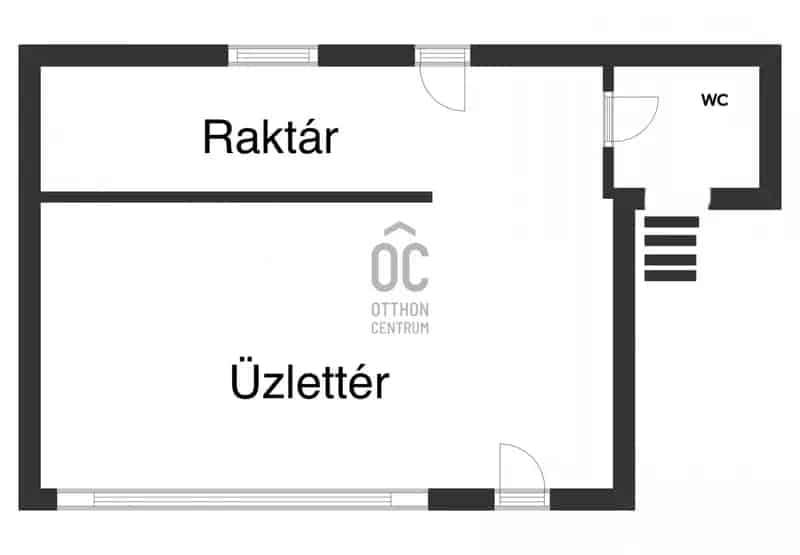 Szolnok belváros üzlethelyiség eladó 81 nm