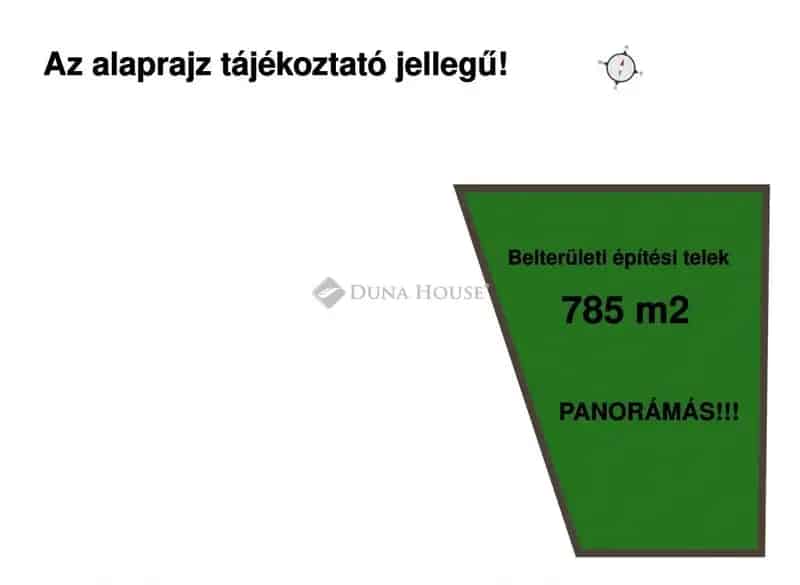 Aszófői Balaton-panorámás Építési Telek Eladó