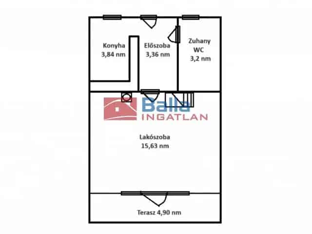 Tahitótfalu Üdülő Eladó 54m² 1 2 félszoba