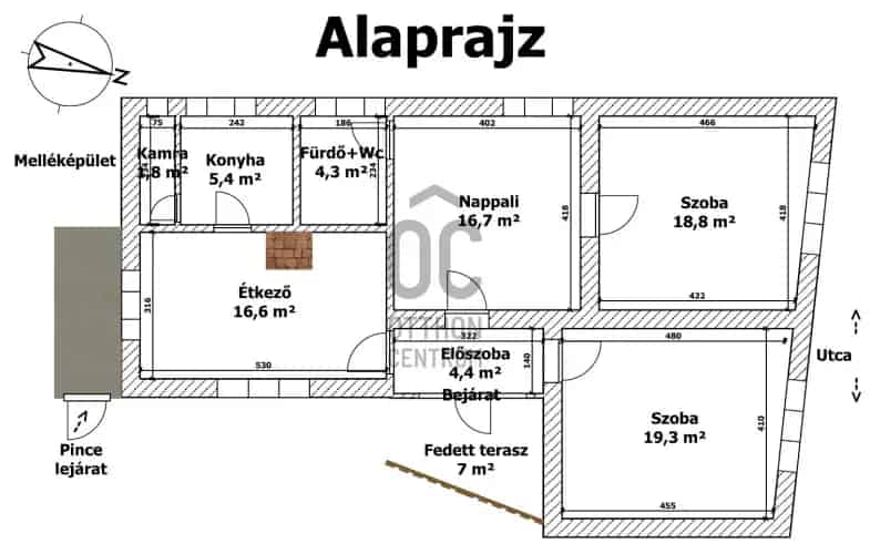 Recski családi ház eladó 90nm 3 szoba