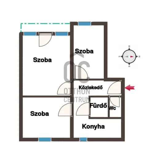 Pécsi eladó panel lakás 63nm 3 szoba kertváros