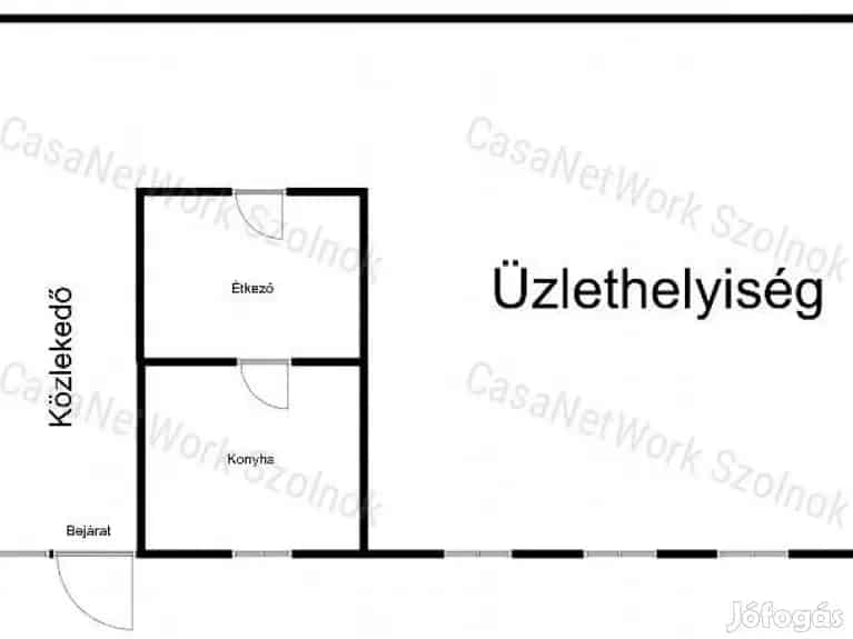 Szolnok Belváros 1147 m2 Üzletház Eladó