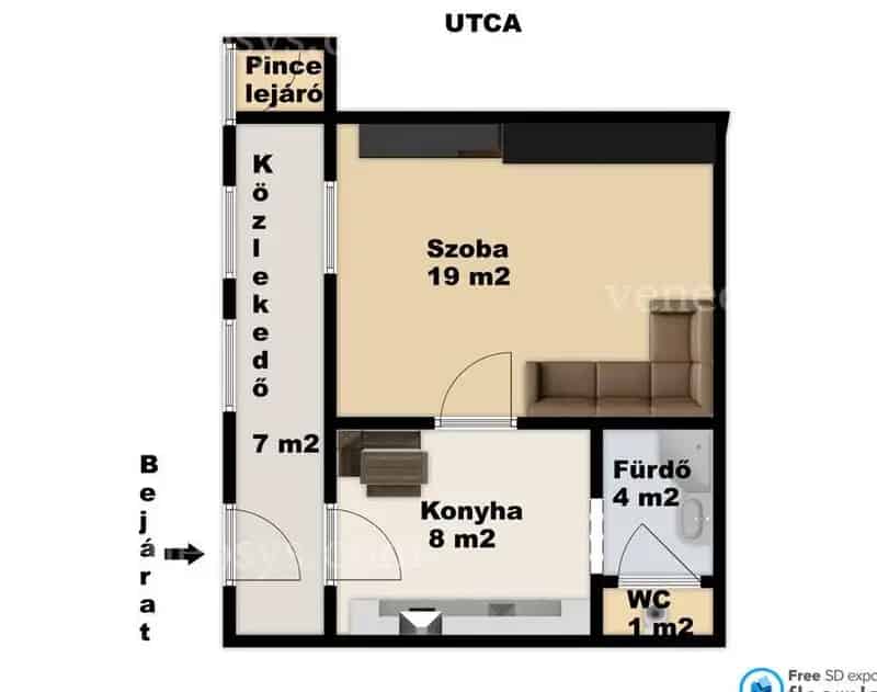 Házrész eladó Tolnán